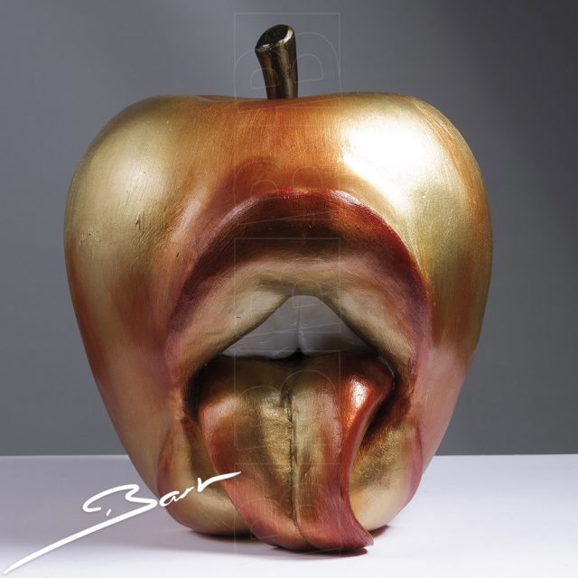 Big apple inviting you to lick it, grote appel nodigt je uit haar te likken